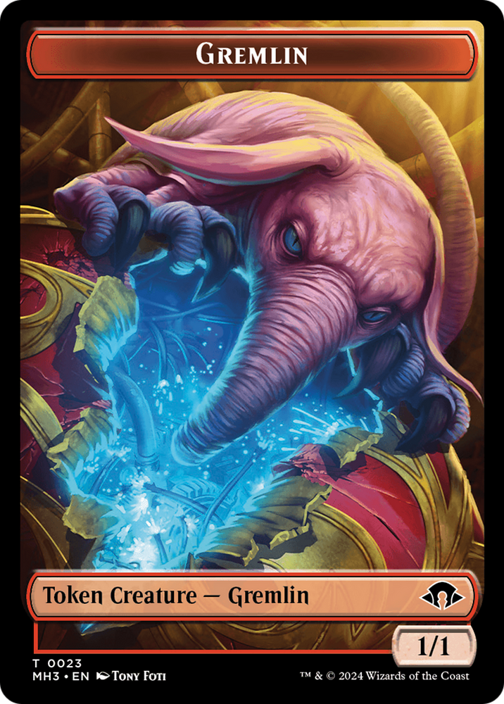 Copy // Gremlin Double-Sided Token [Modern Horizons 3 Tokens] Magic: The Gathering