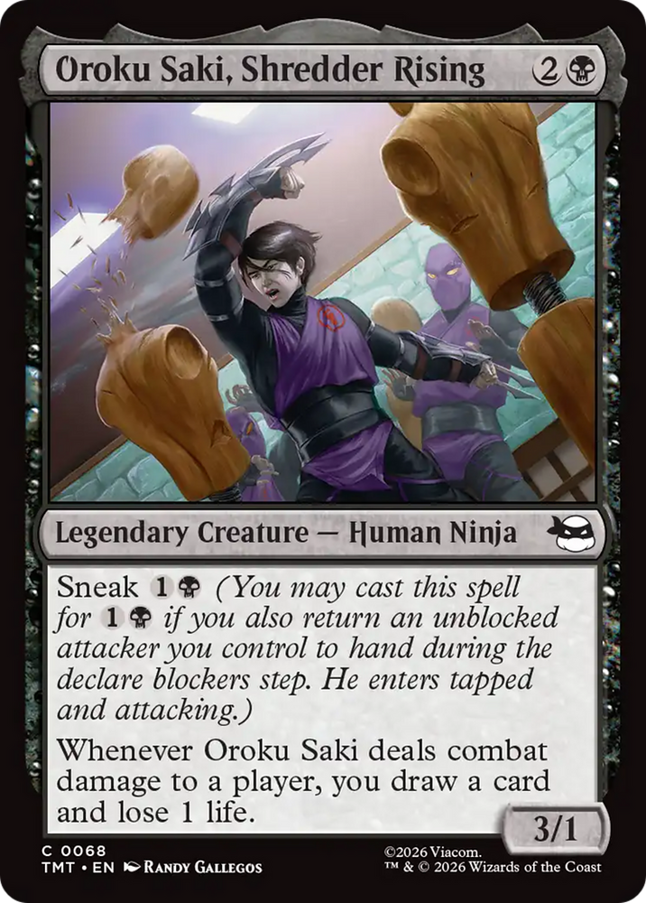Oroku Saki, Shredder Rising [Teenage Mutant Ninja Turtles] Magic: The Gathering