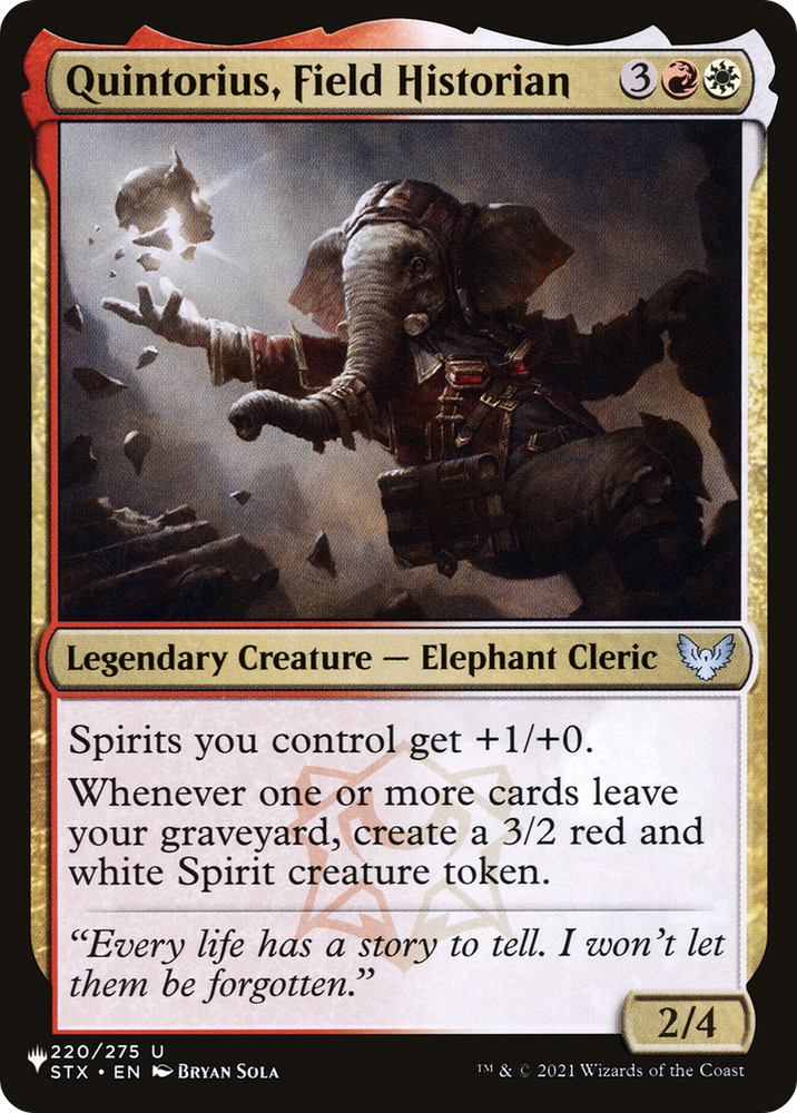 Quintorius, Field Historian [The List] Magic: The Gathering