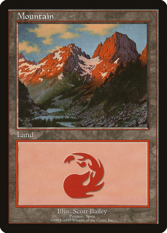 Mountain (8) [European Land Program] Magic: The Gathering