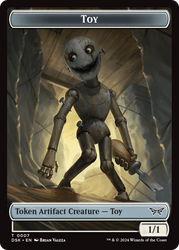 Toy // Treasure Double-Sided Token [Duskmourn: House of Horror Tokens] Magic: The Gathering