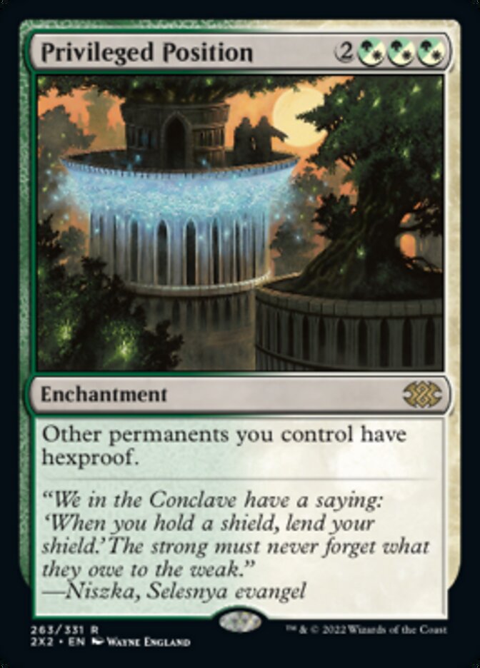 Privileged Position [Double Masters 2022] Magic: The Gathering