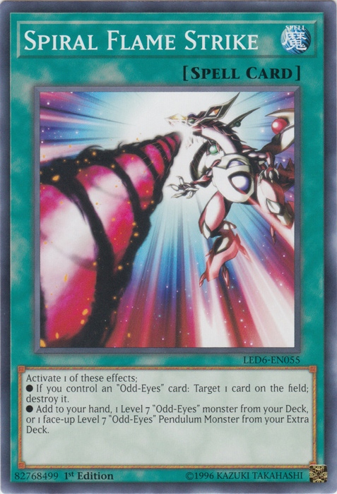 Spiral Flame Strike [LED6-EN055] Common Yu-Gi-Oh!