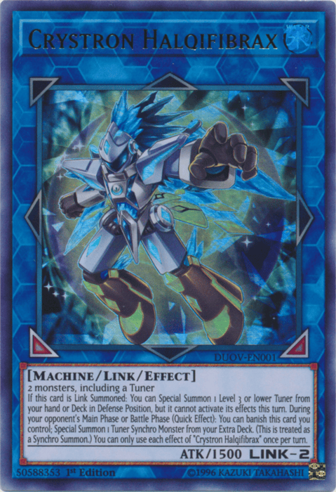 Crystron Halqifibrax [DUOV-EN001] Ultra Rare - Yugioh Cards For Your TCG Needs!