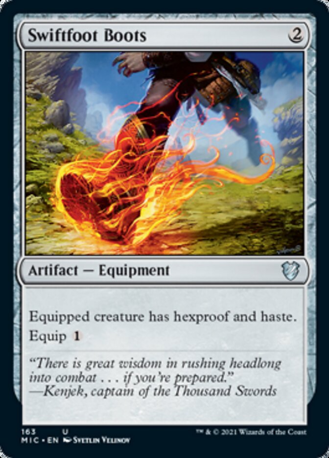 Swiftfoot Boots [Innistrad: Midnight Hunt Commander] Magic: The Gathering