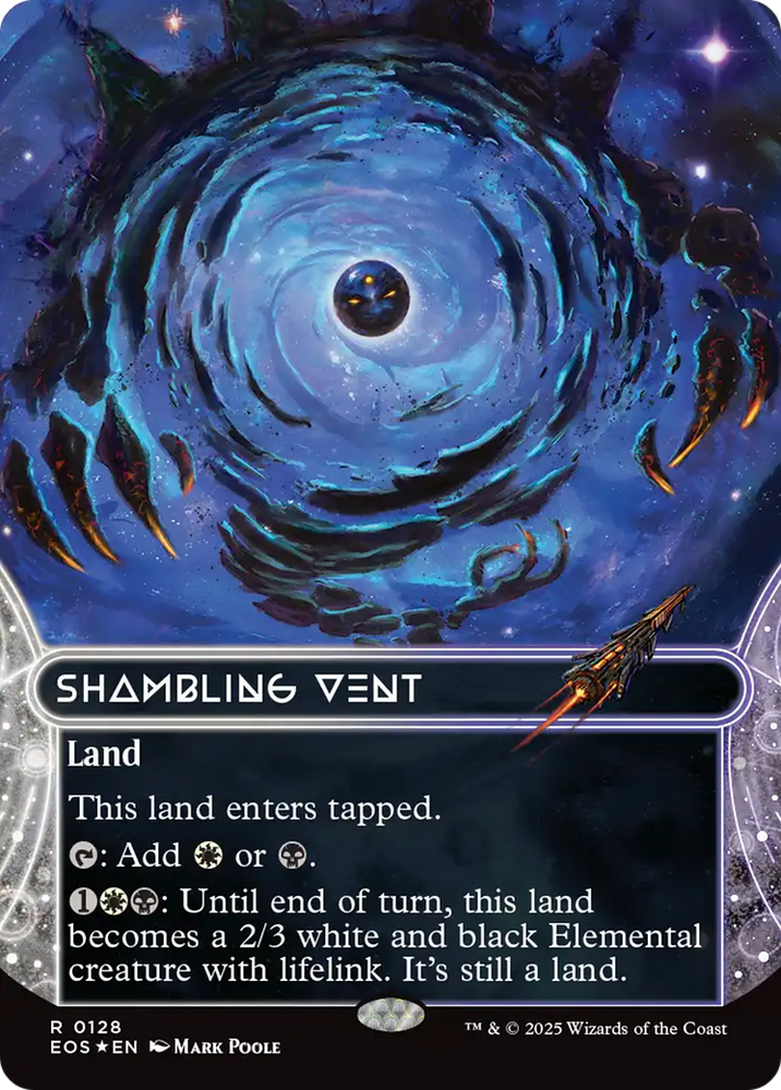 Shambling Vent (0128) (Borderless) (Galaxy Foil) [Edge of Eternities: Stellar Sights] Magic: The Gathering