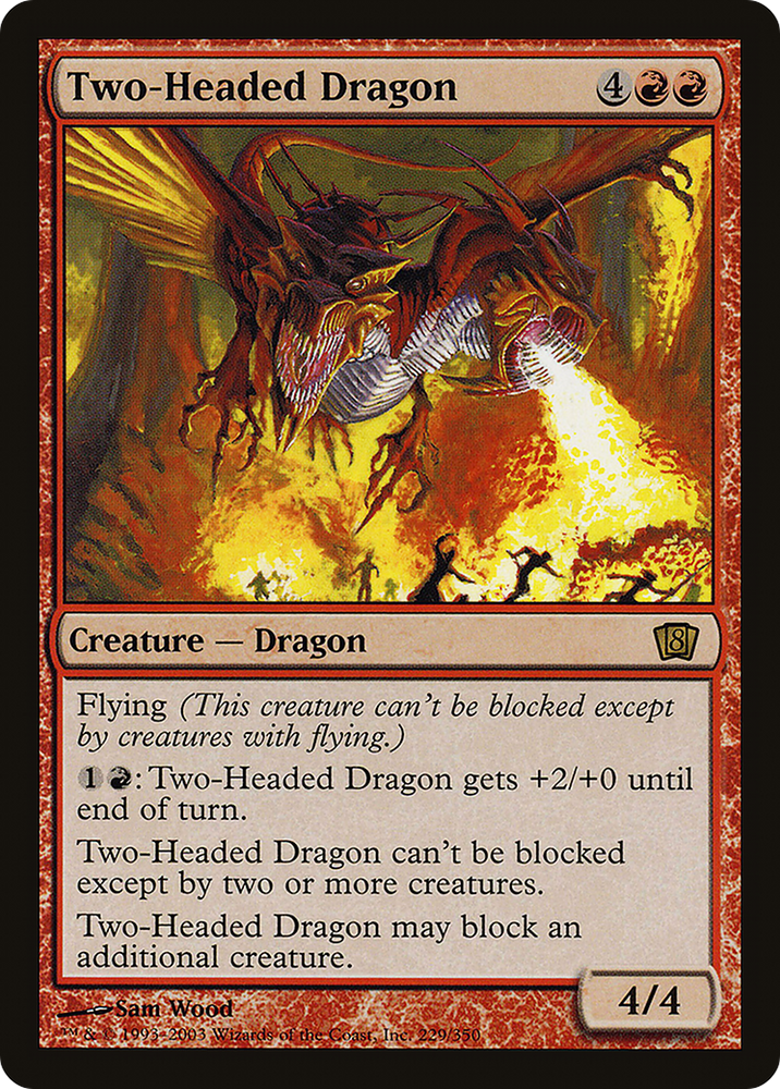 Two-Headed Dragon (E3 2003) [Oversize Cards] Magic: The Gathering