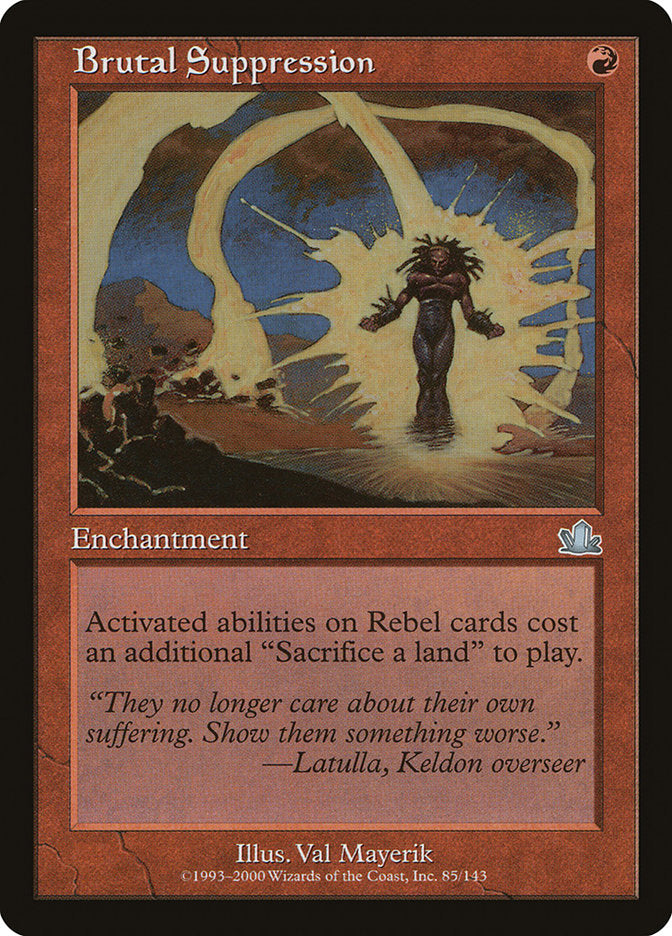 Brutal Suppression [Prophecy] Magic: The Gathering