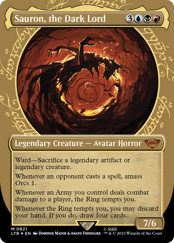 Sauron, the Dark Lord (Showcase) (Surge Foil) [The Lord of the Rings: Tales of Middle-Earth] Magic: The Gathering