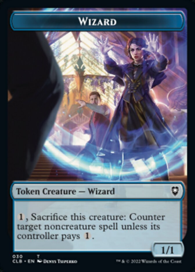 Kor Warrior // Wizard Double-Sided Token [Commander Legends: Battle for Baldur's Gate Tokens] Magic: The Gathering
