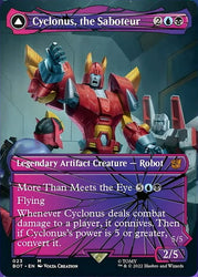 Cyclonus, the Saboteur // Cyclonus, Cybertronian Fighter (Shattered Glass) [Transformers] Magic: The Gathering