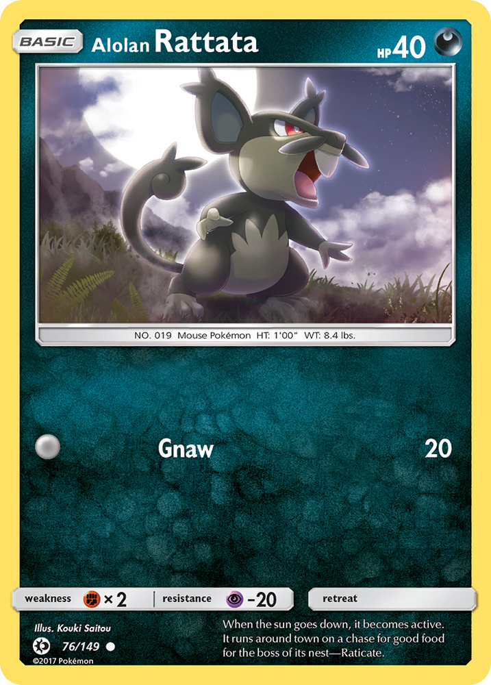 Alolan Rattata (76/149) [Sun & Moon: Base Set] Pokémon