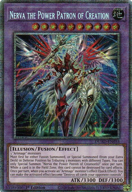 Nerva the Power Patron of Creation (Starlight Rare) [DUAD-EN033] Starlight Rare Yu-Gi-Oh!