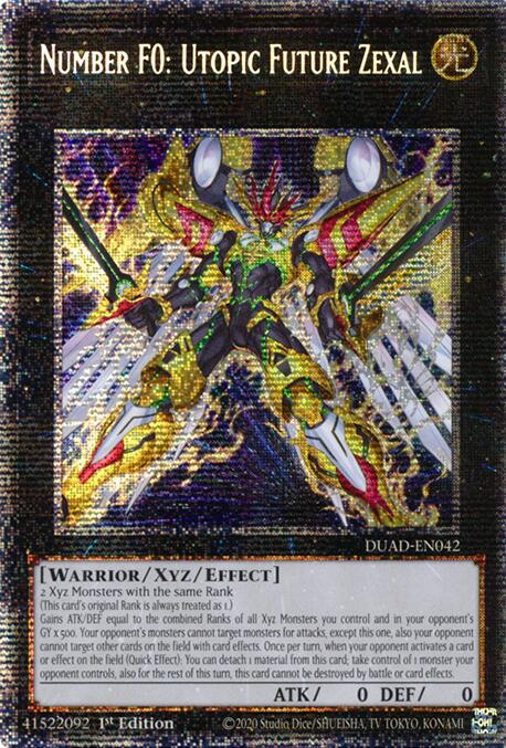 Number F0: Utopic Future Zexal (Starlight Rare) [DUAD-EN042] Starlight Rare Yu-Gi-Oh!