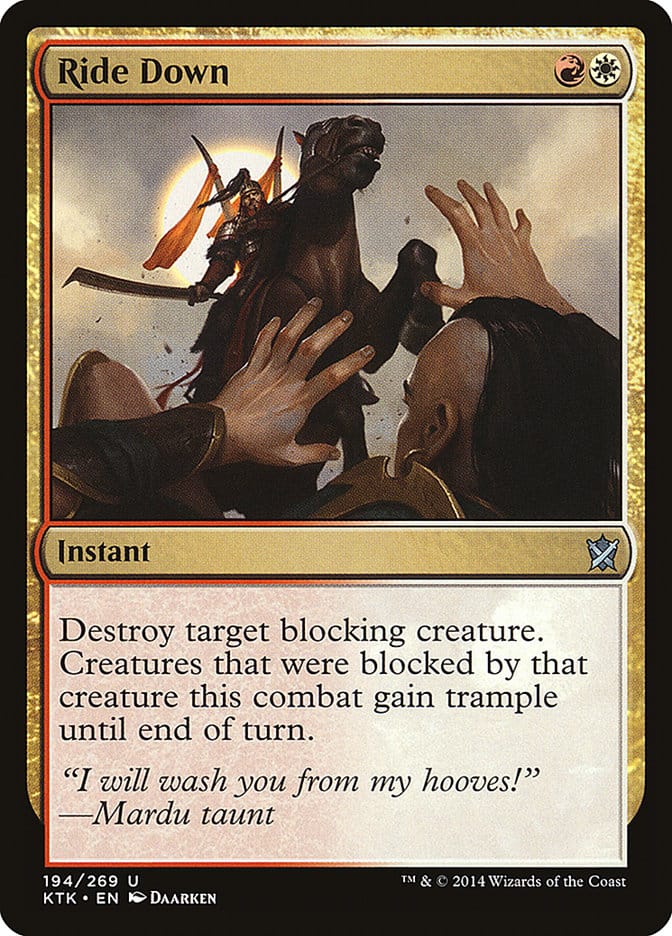 Ride Down [Khans of Tarkir] Magic: The Gathering