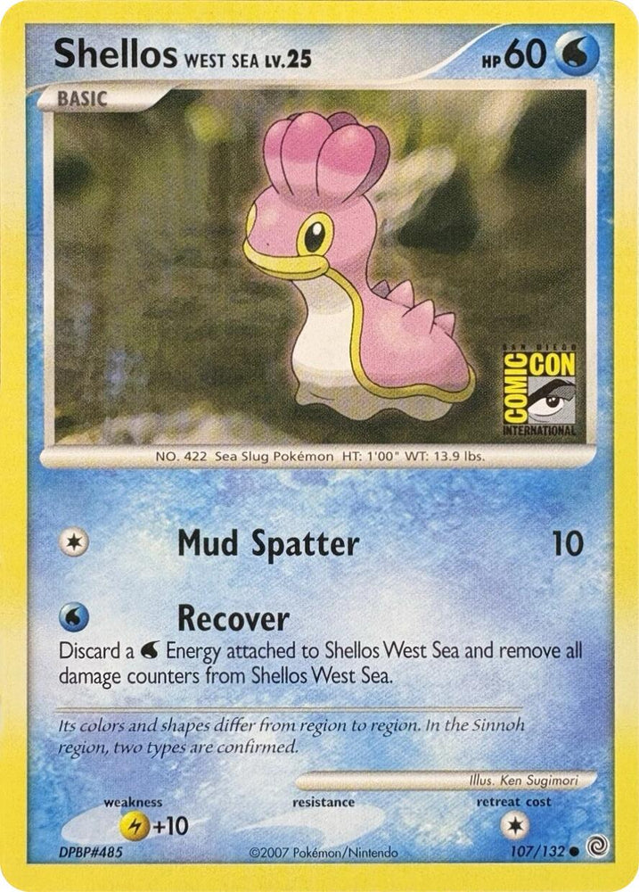 Shellos West Sea (107/132) (SDCC 2007) [Miscellaneous Cards] Pokémon