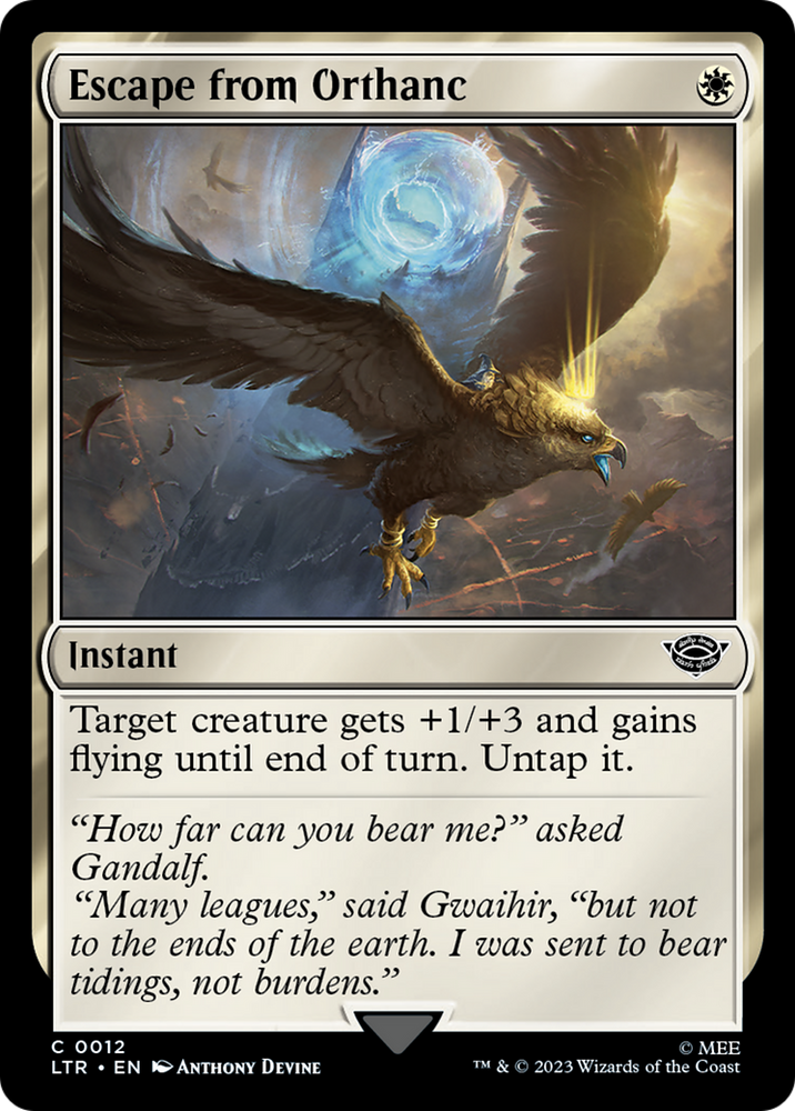 Escape from Orthanc [The Lord of the Rings: Tales of Middle-Earth] Magic: The Gathering