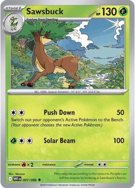 Sawsbuck (007/086) [Scarlet & Violet: White Flare] Pokémon