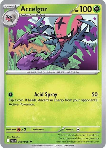 Accelgor (009/086) [Scarlet & Violet: White Flare] - Pokemon Cards For Your TCG Needs!