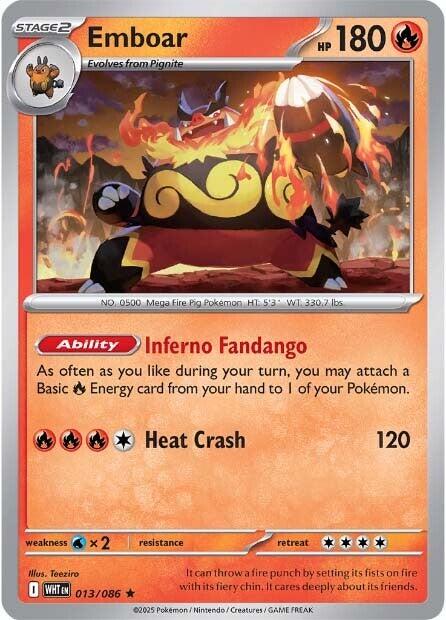 Emboar (013/086) [Scarlet & Violet: White Flare] Pokémon