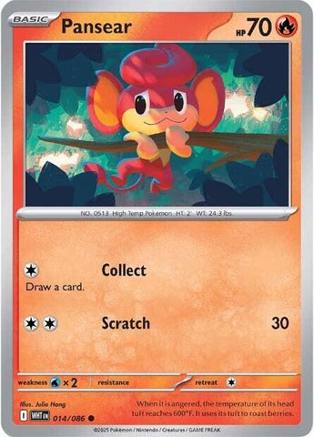 Pansear (014/086) [Scarlet & Violet: White Flare] Pokémon