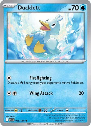 Ducklett (025/086) [Scarlet & Violet: White Flare] - Pokemon Cards For Your TCG Needs!