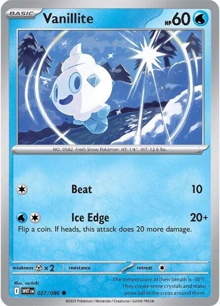 Vanillite (027/086) [Scarlet & Violet: White Flare] Pokémon