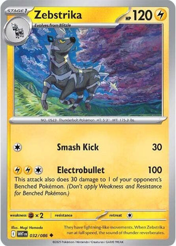Zebstrika (032/086) [Scarlet & Violet: White Flare] - Pokemon Cards For Your TCG Needs!