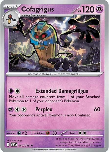 Cofagrigus (040/086) [Scarlet & Violet: White Flare] - Pokemon Cards For Your TCG Needs!