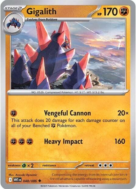 Gigalith (048/086) [Scarlet & Violet: White Flare] - Pokemon Cards For Your TCG Needs!