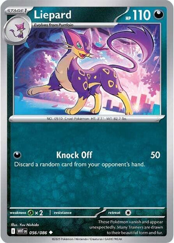 Liepard (056/086) [Scarlet & Violet: White Flare] - Pokemon Cards For Your TCG Needs!