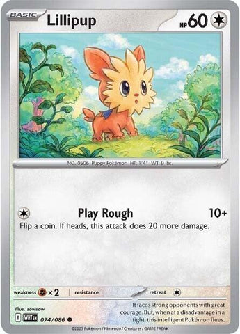 Lillipup (074/086) [Scarlet & Violet: White Flare] - Pokemon Cards For Your TCG Needs!