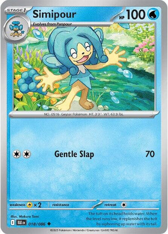 Simipour (018/086) [Scarlet & Violet: Black Bolt] Pokémon