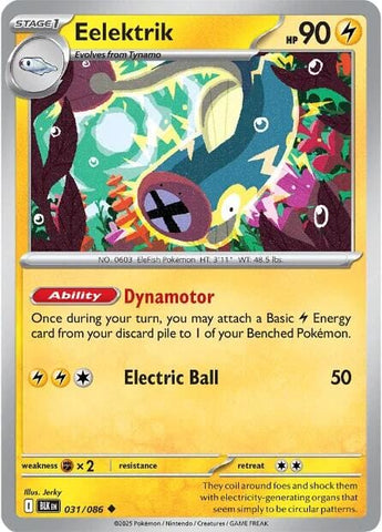 Eelektrik (031/086) [Scarlet & Violet: Black Bolt] - Pokemon Cards For Your TCG Needs!