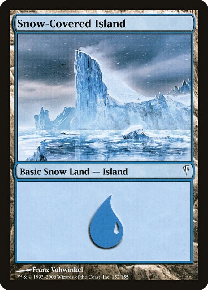 Snow-Covered Island [Coldsnap] Magic: The Gathering