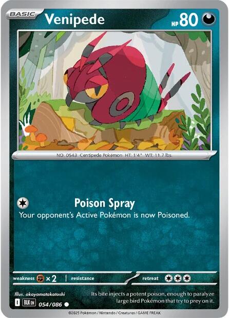 Venipede (054/086) [Scarlet & Violet: Black Bolt] Pokémon