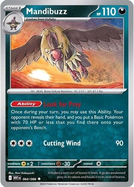 Mandibuzz (064/086) [Scarlet & Violet: White Flare] - Pokemon Cards For Your TCG Needs!