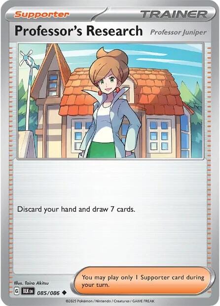 Professor's Research (085/086) [Scarlet & Violet: Black Bolt] - Pokemon Cards For Your TCG Needs!