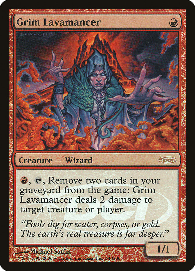 Grim Lavamancer [Judge Gift Cards 2006] Magic: The Gathering