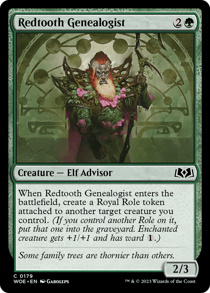 Redtooth Genealogist [Wilds of Eldraine] Magic: The Gathering