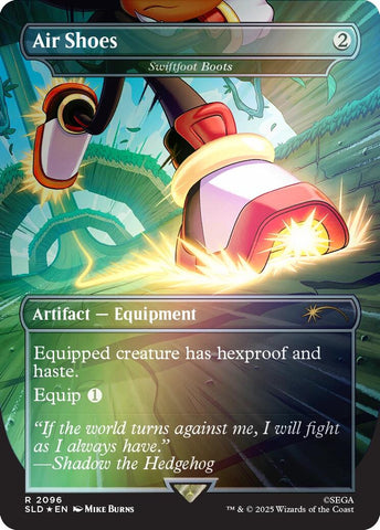 Air Shoes - Swiftfoot Boots (Rainbow Foil) [Secret Lair Drop Series] Magic: The Gathering