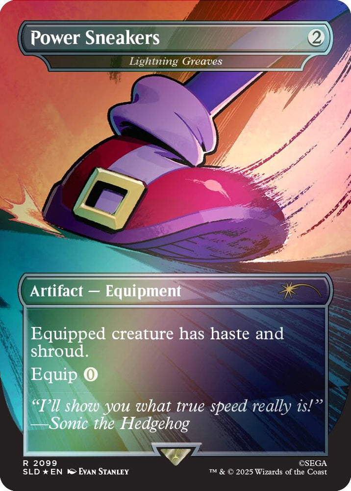 Power Sneakers - Lightning Greaves (Rainbow Foil) [Secret Lair Drop Series] Magic: The Gathering