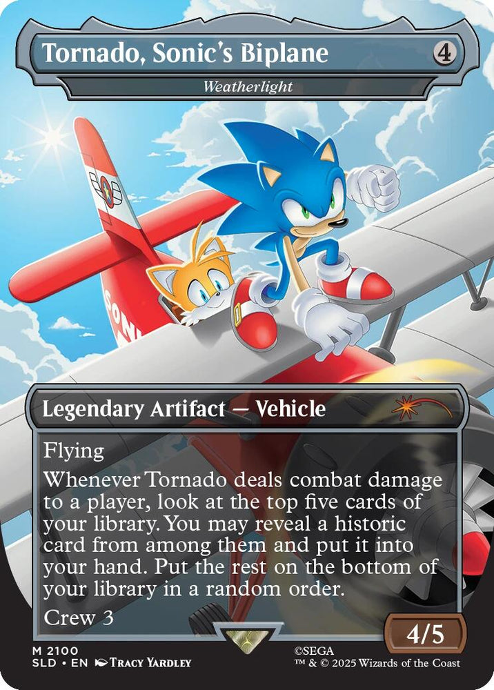 Tornado, Sonic's Biplane - Weatherlight [Secret Lair Drop Series] Magic: The Gathering