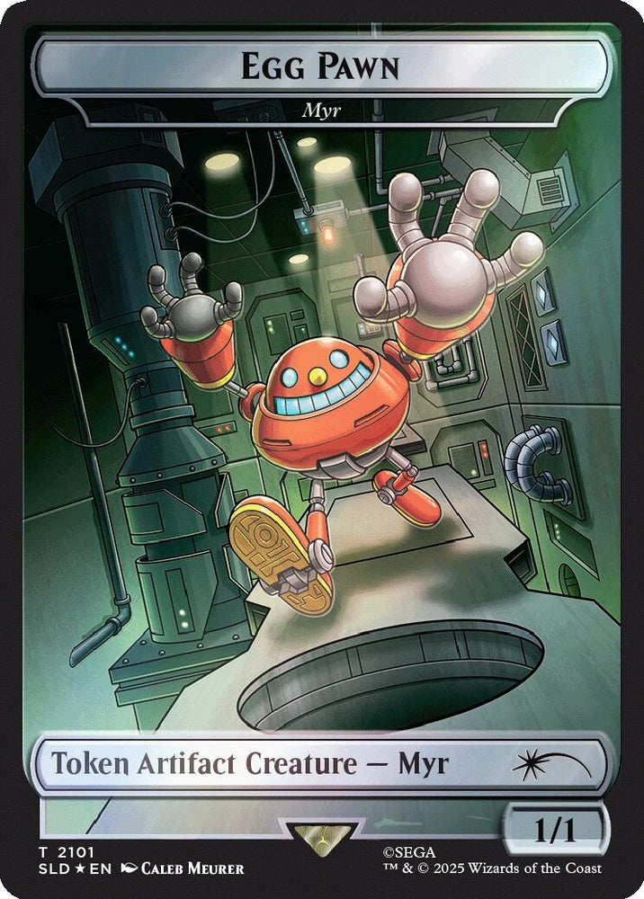 Egg Pawn - Myr Token (Rainbow Foil) [Secret Lair Drop Series] Magic: The Gathering