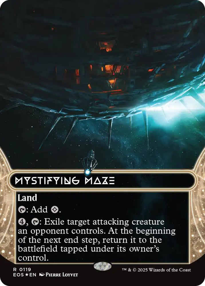 Mystifying Maze (0119) (Borderless) (Galaxy Foil) [Edge of Eternities: Stellar Sights] Magic: The Gathering