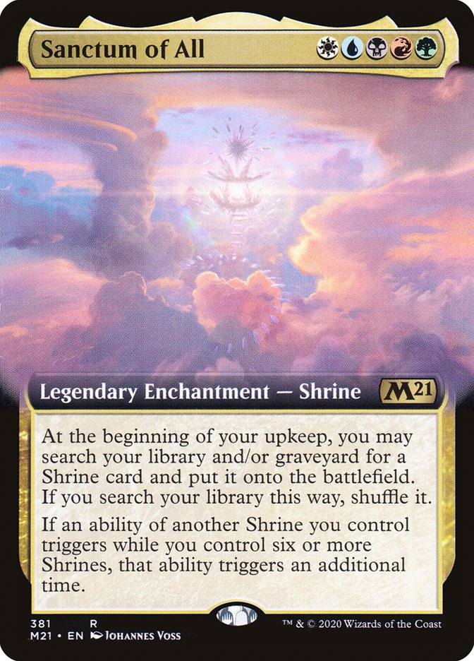 Sanctum of All (Extended Art) [Core Set 2021] Magic: The Gathering