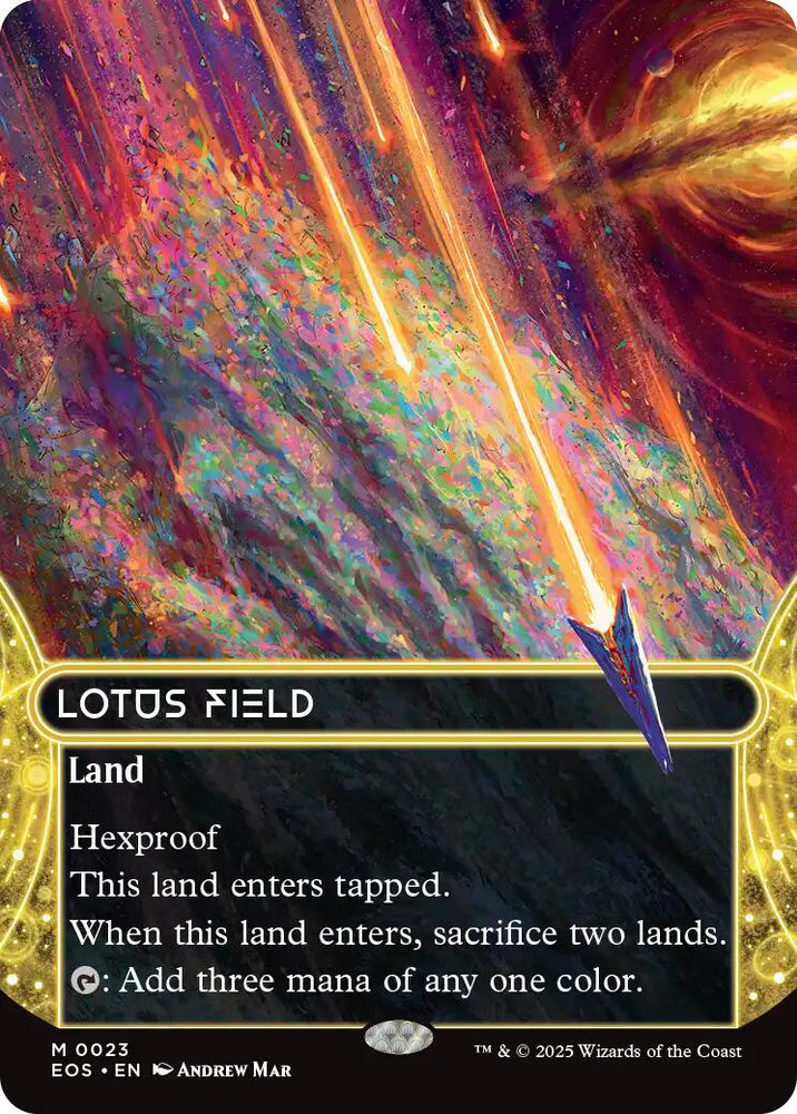 Lotus Field (0023) (Borderless) [Edge of Eternities: Stellar Sights] Magic: The Gathering