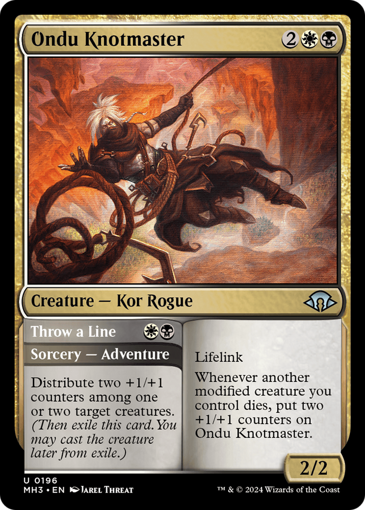 Ondu Knotmaster // Throw a Line [Modern Horizons 3] Magic: The Gathering