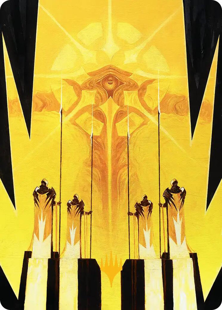 Hardlight Containment Art Card (Gold-Stamped Planeswalker Symbol) [Edge of Eternities Art Series] Magic: The Gathering