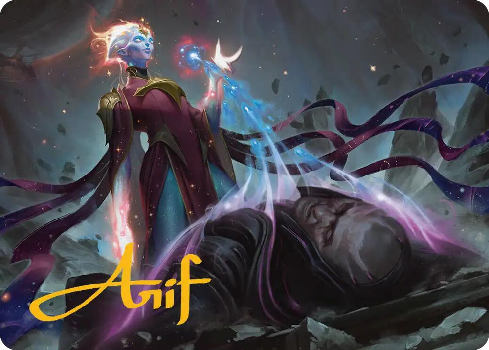 Lightstall Inquisitor Art Card (Gold-Stamped Signature) [Edge of Eternities Art Series] Magic: The Gathering